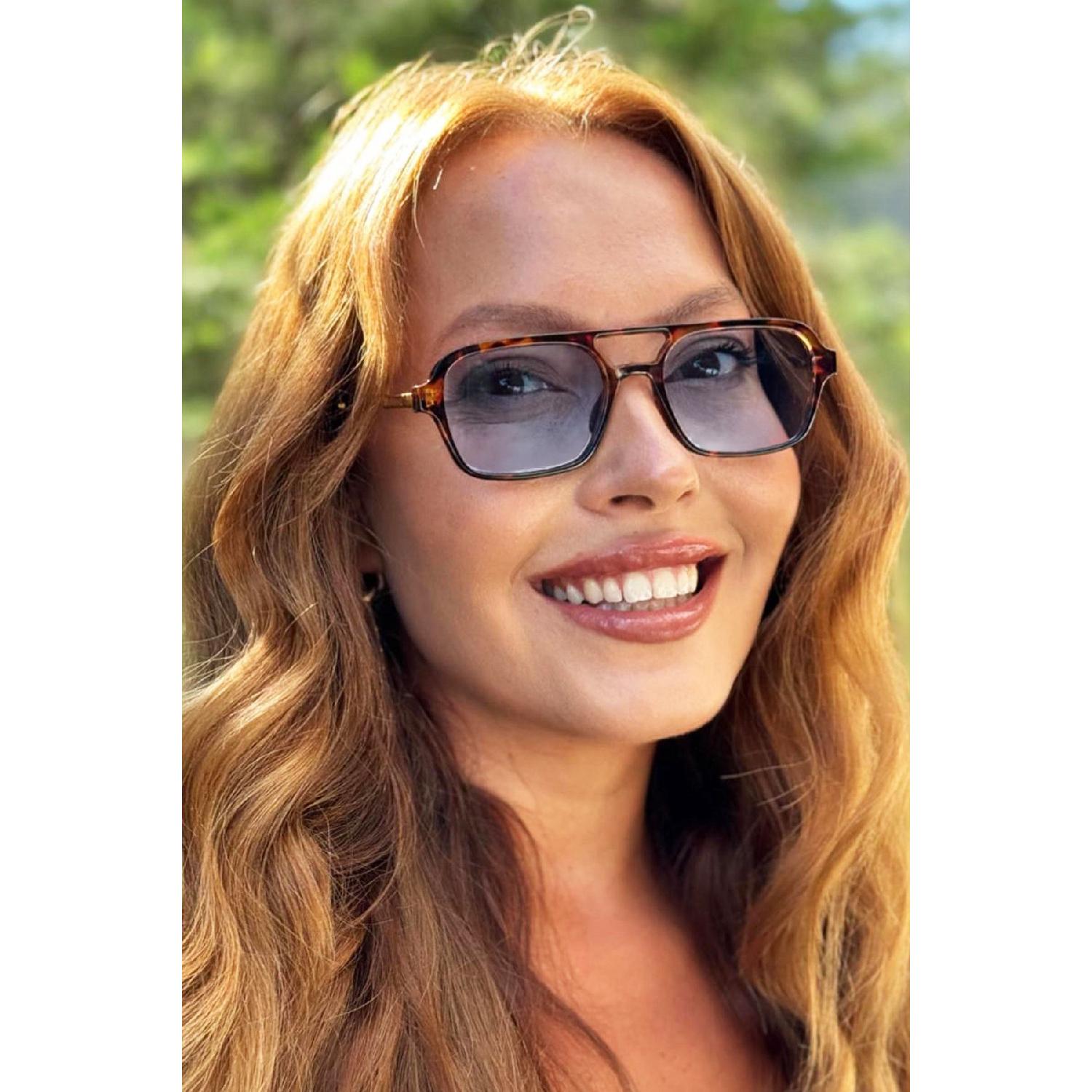 

Leopard Unisex Sunglasses Apss074701-52 коричневий