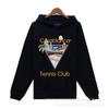 Casablanca Street Limited Winter Hoodie Men Women Printed Loose Fit