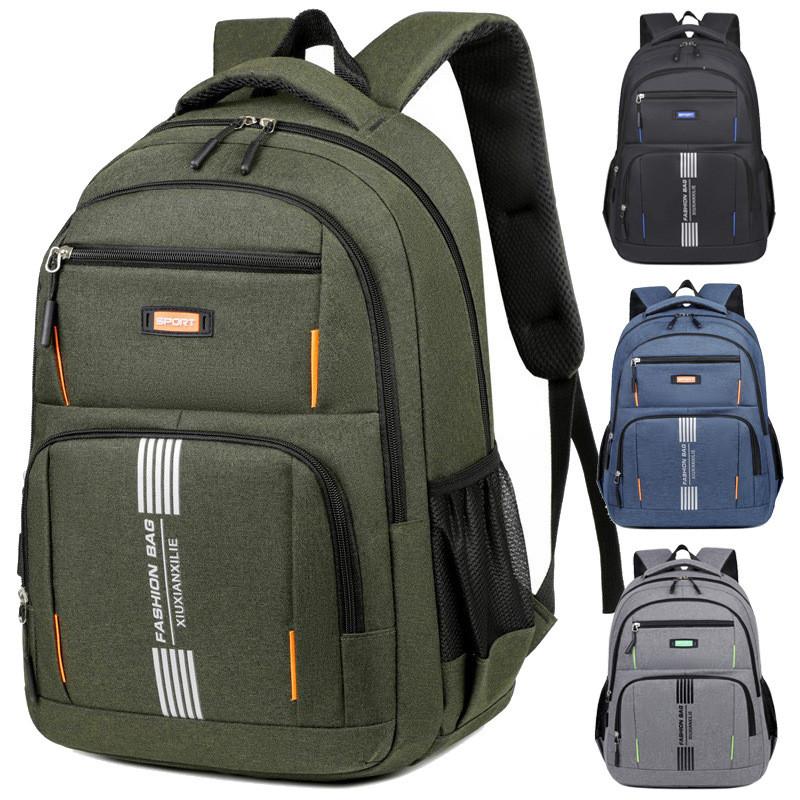 Unisex Large Capacity Oxford Backpack With Breathable Design 16in Laptop Compartment For Teens School Travel Essentials