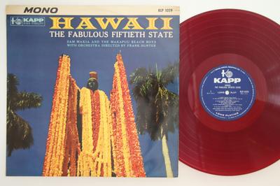 LP Record SAM MAKIA, MAKAPUU BEACH BOYS - Hawaii Fabulous Fiftieth State KLP1029 KAPP Japan World Music Used