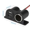 Plastic Car Lighter Socket Under-dash Mount Charging Adapter Splitter USB Charger Automotive Electronic Accessory