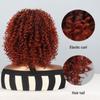 MISSQUEEN Afro Women Ombre Ginger Orange Kinky Curly Wig Synthetic Fiber Natural Cosplay Daily Wear Kinky Curly Wig
