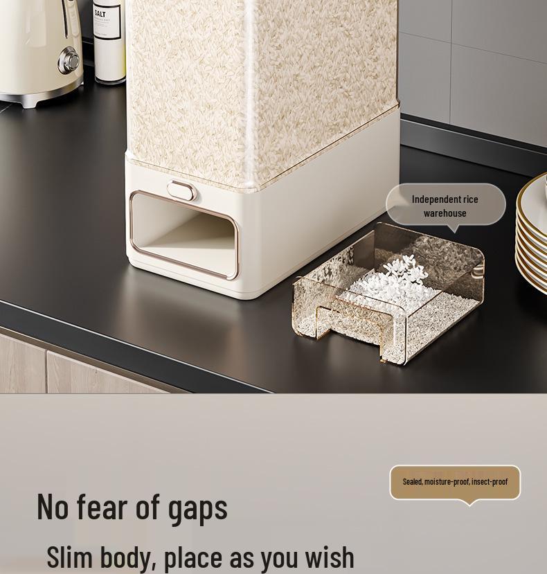 Household Food-Grade Sealed Rice & Flour Storage Container – Insect & Moisture Proof