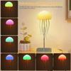 Upgraded Silent Jellyfish Lamp, Jelly Fish Light With Dancing Legs, Voice Control for Bedrooms, Living Room and Christmas Gifts