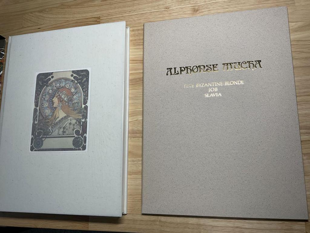 [USED] Alphonse Mucha size A3 extra large book + 3 special framed editions