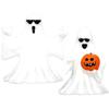Funny Ghostly Miniature Statue With Sunglasses Pumpkin Collectible Ornament Halloween Home Office Desktop Shelf Decors