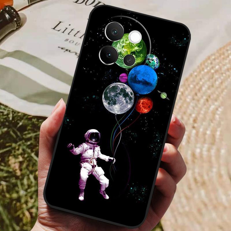 For VIVO V40 Lite 5G Case Soft Silicone Cover Black Bumper TPU For Vivo V40 Lite 5G Phone Cases V40Lite Shockproof Back Covers