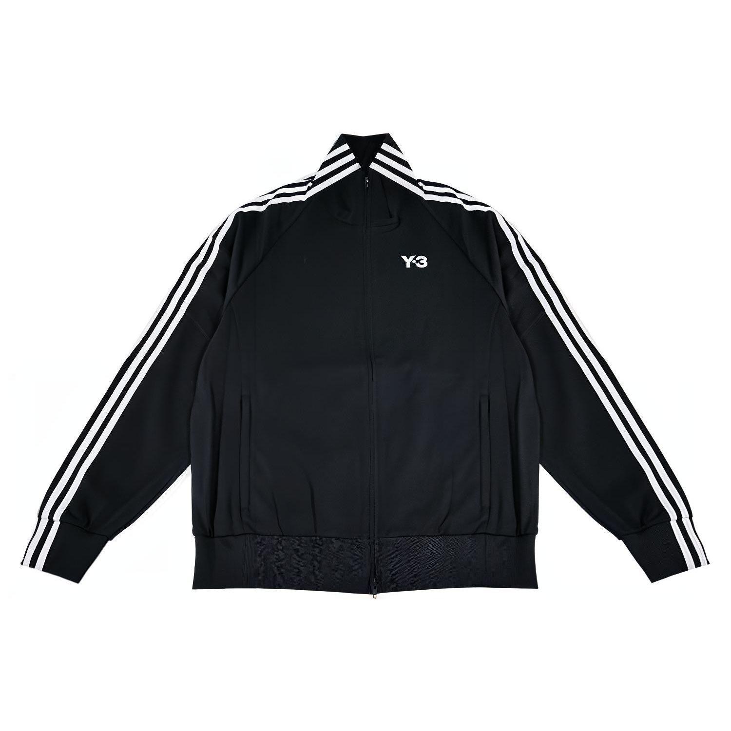 

Совместная брендовая куртка Y-3 X Palace FW22 в полоску с логотипом. Куртка унисекс, черная HN9885