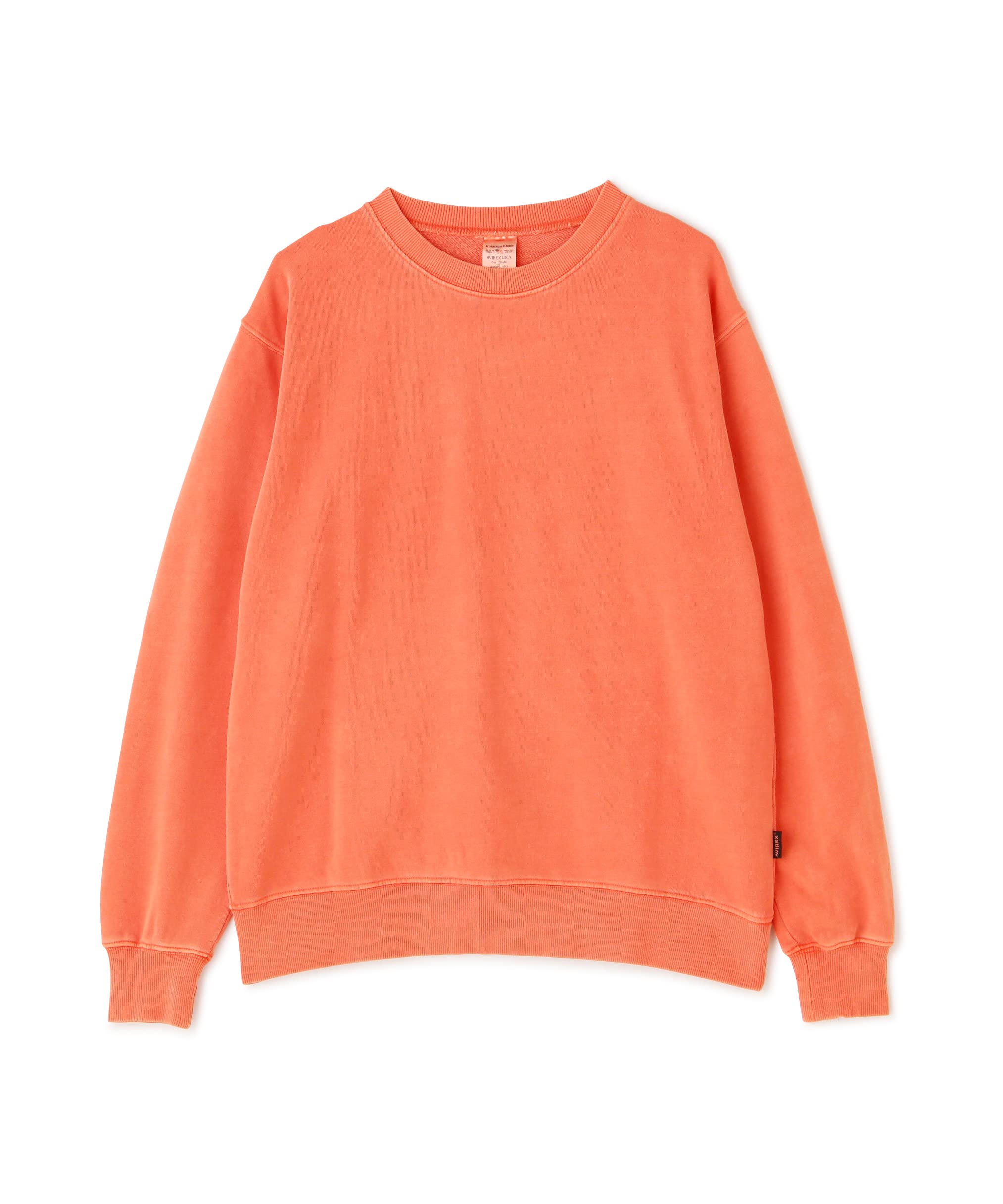 

Avirex Daily Fade Wash Crew Neck Size M Sweatshirt, Men s, (150), Orange, 783-3932001