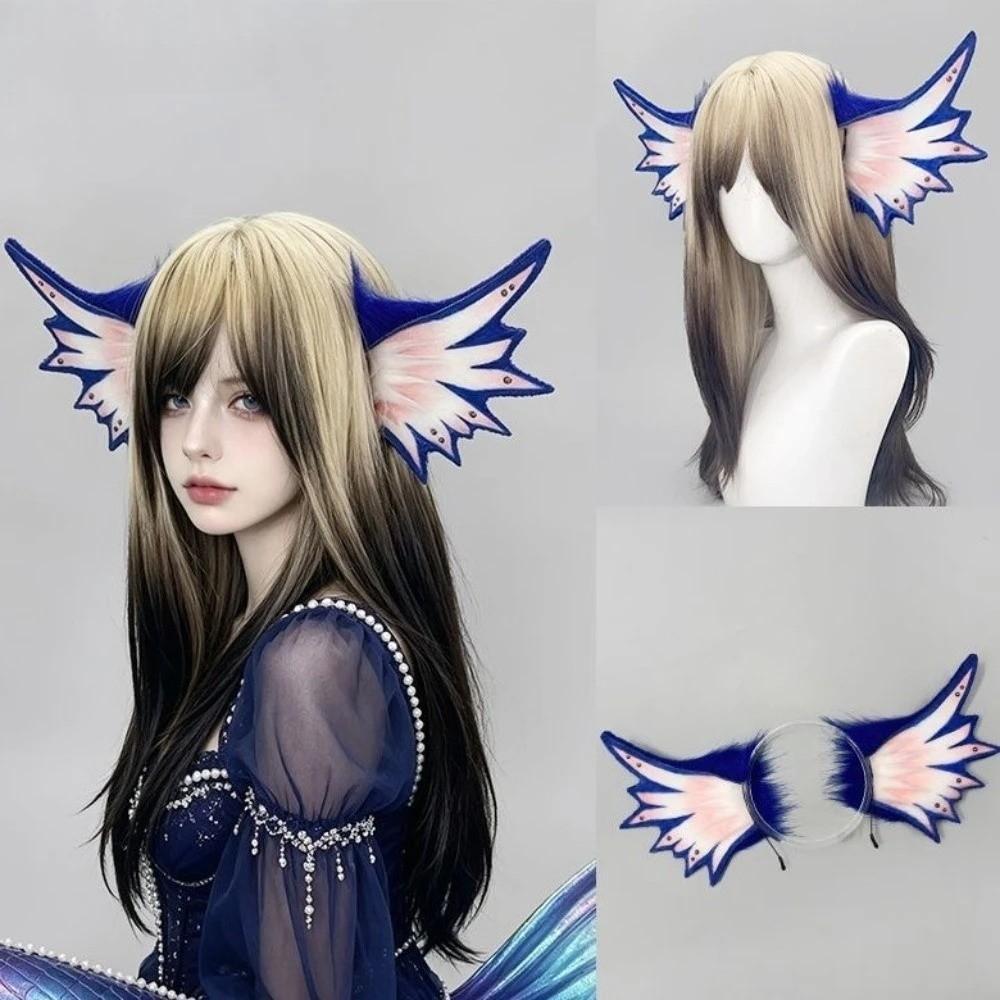 Elf Fish Fin Hair Band Animals Ears Cosplay Headwear Cute Siren Mermaid Ears Headband Girls
