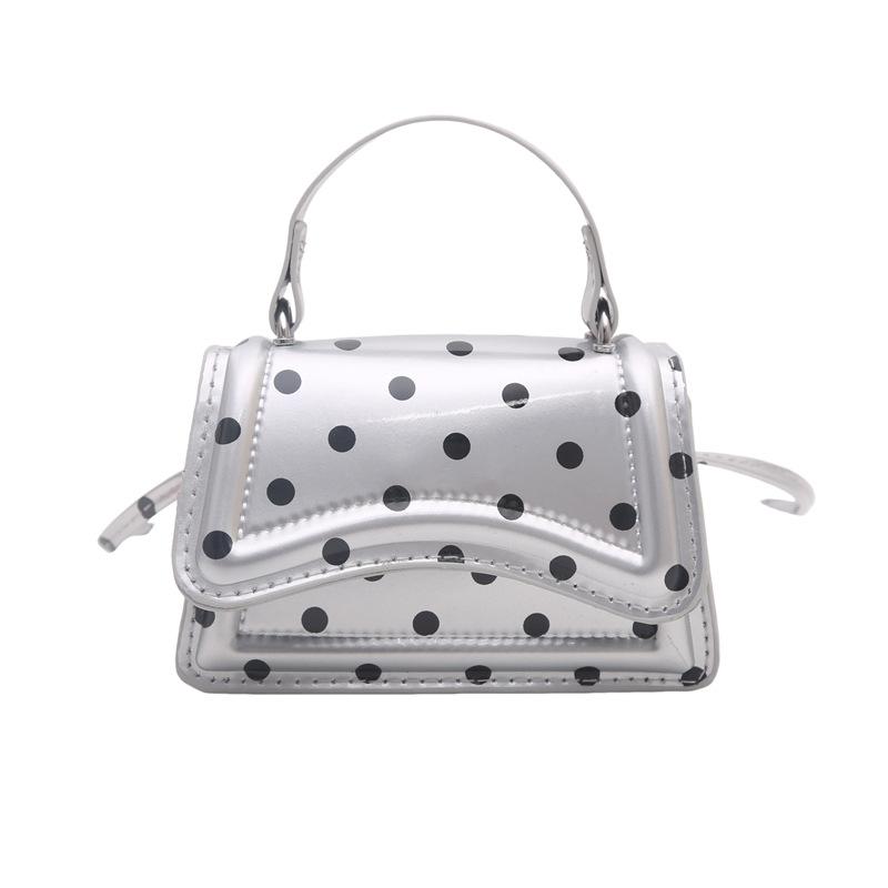 Simple Trendy Polka Dot Large Capacity Women Square Shoulder Crossbody Handbag