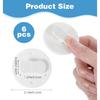 6Pcs Shower Curtain Clip, Self-Adhesive Shower Curtain Clips for Ide Shower Set for Home Hotel and Apartment Bathrooms