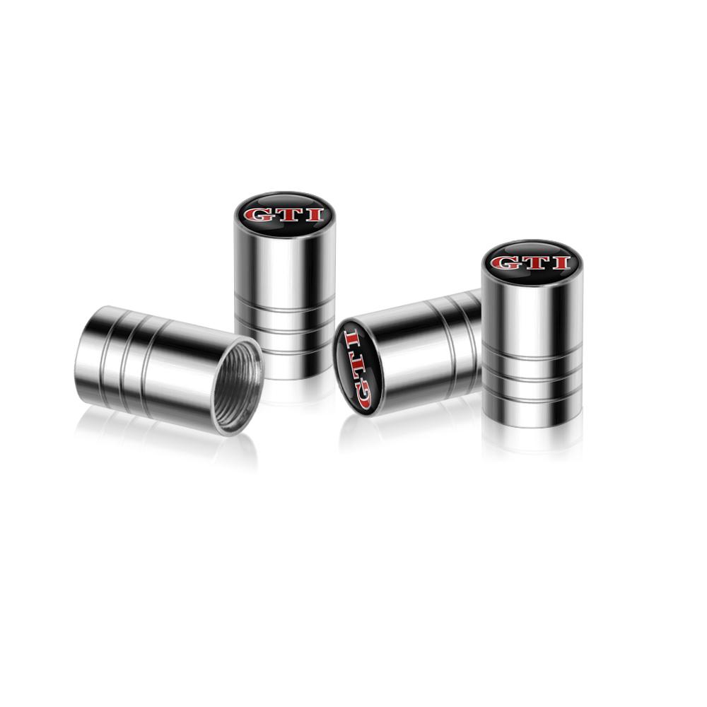 4PCS Car Wheel Tire Valve Caps Stem Cover For Volkswagen Polo Sharan Golf Scirocco Touran Touareg Rline Jetta Tcross Tiguan GTI
