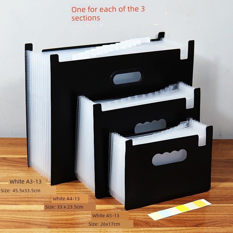 A3 File Holder Satchel Folder Vertical Student Art Works Favorites Poster 8K Manuscript Folder Large Capacity
