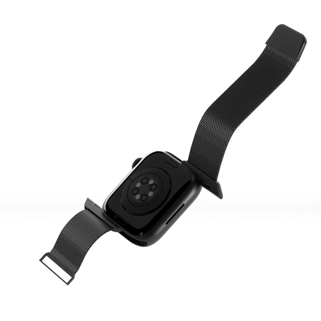 Pasek Ze Stali Nierdzewnej Puro Milanese Do Apple Watch 38 / 40 / 41 Mm - Czarny