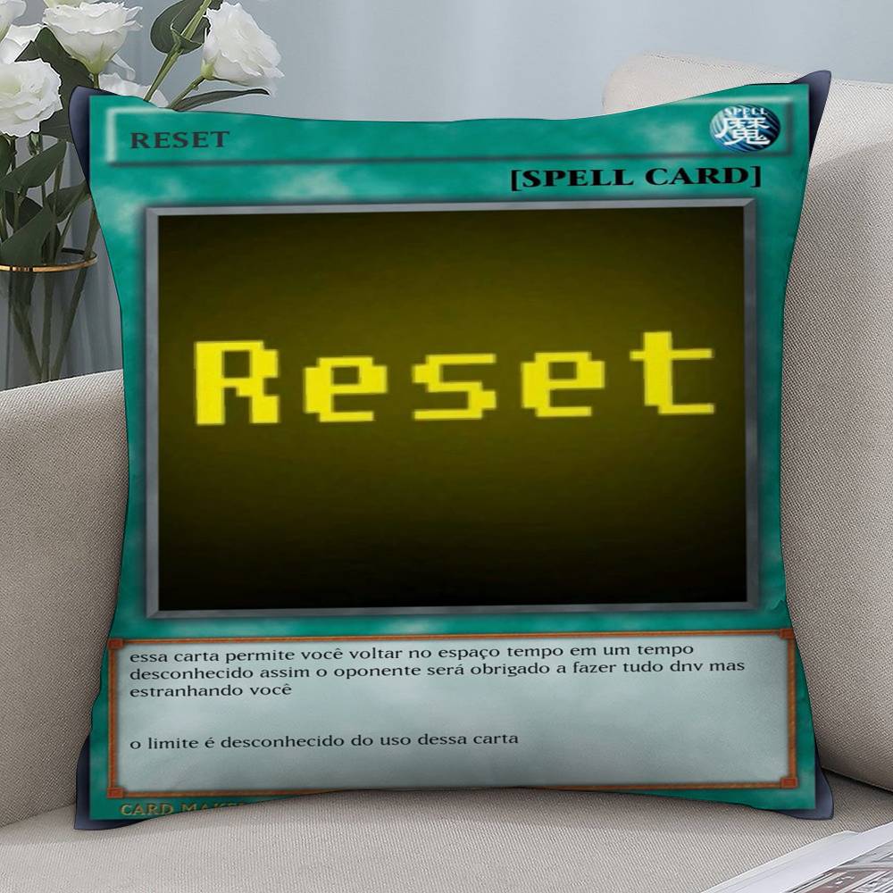 Game Yu-Gi-Oh Anime Pillow Case Short Plush Double-sided Print Square Throw Pillow Covers Sofa Home Cushion Decor