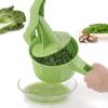 Spinner Vegetable Creative Pressing Vegetable Stuffing Squeezer Fruit Squeezing Tool Hand-Pressure Dehydration Tool for Kitchen Dining (Green)