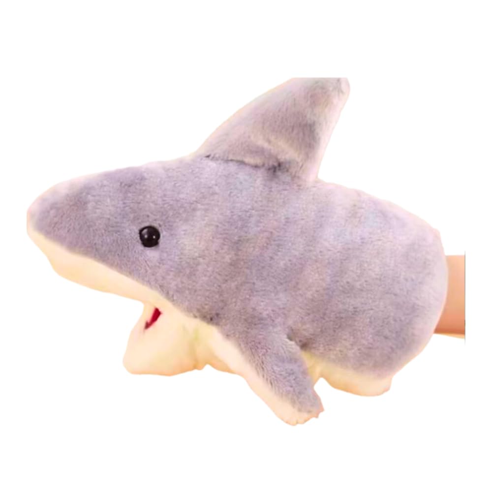 

Tropchou Hand Stuffed Animal Ventriloquism Puppet Show Moving Shark Puppet, Puppet, Puppet, Mouth,