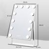 Dressing Table Mirror Desktop Makeup Mirror with Light Modern Adjustable Brightness Mirrors Bedroom Decoration Accessories