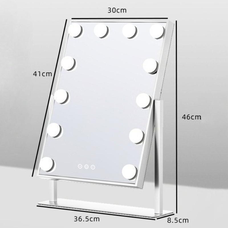 Dressing Table Mirror Desktop Makeup Mirror with Light Modern Adjustable Brightness Mirrors Bedroom Decoration Accessories