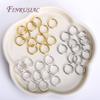 200Pcs/lot Connecting Rings For Jewelry 18K Gold Plated Open Jump Rings For Chains,DIY Jewelry Making Supplies,Metal Split Ring