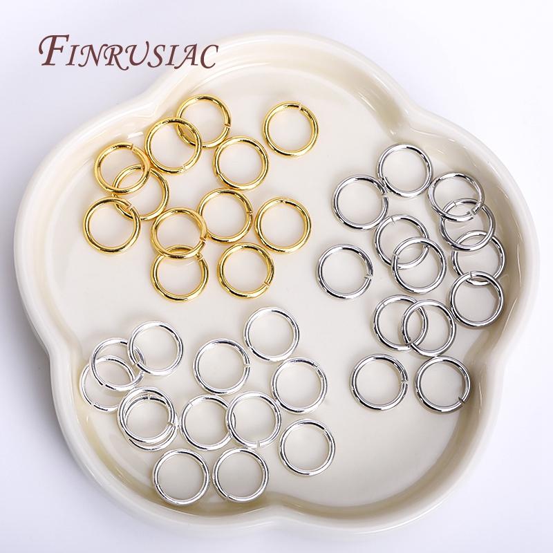 200Pcs/lot Connecting Rings For Jewelry 18K Gold Plated Open Jump Rings For Chains,DIY Jewelry Making Supplies,Metal Split Ring