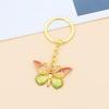 Colorful Butterfly Pendant Keychain and Earphone Bag Ornament for Girls