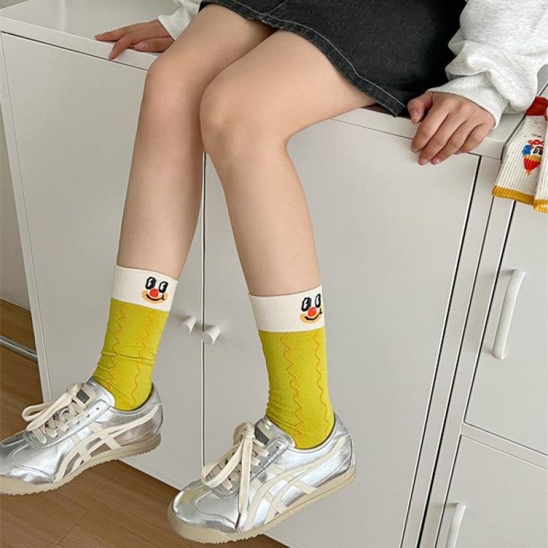 

Clown Series Funny And Cute Cartoon Socks Trendy Internet Celebrity Stockings Preppy Style Comic Cotton Socks One size fits all