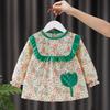 Waterproof & Stain-proof Baby Girl Coverall Bib - Reversible Autumn/Winter Protective Clothing