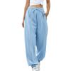 Women's Drawstring Trousers Solid Color Casual Sweatpants