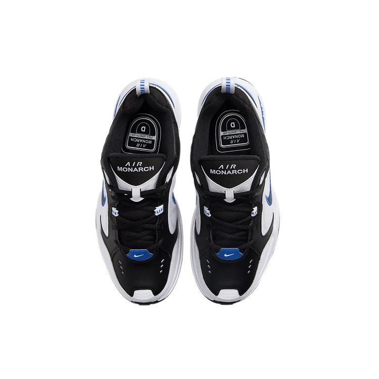 New Nike Air Monarch Iv Black White Royal Blue 415445-002