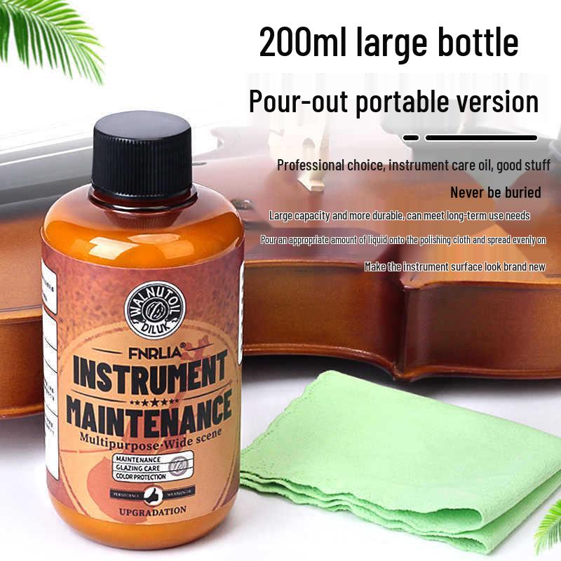 String Instrument Care Oil: Violin, Guitar, Viola, Cello Cleaner & Polisher