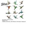 Peel And Stick Bird Sticker 12Pcs Window Clings Protection Decals Removable PVC Anti-Collision Stickers Reusable for Glass Doors Windows