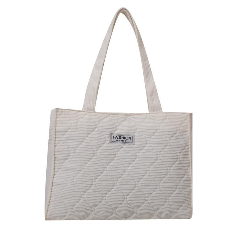 Модная вельветовая сумка-тоут для женщин 2023 Осень Зима Мода Уличный стиль