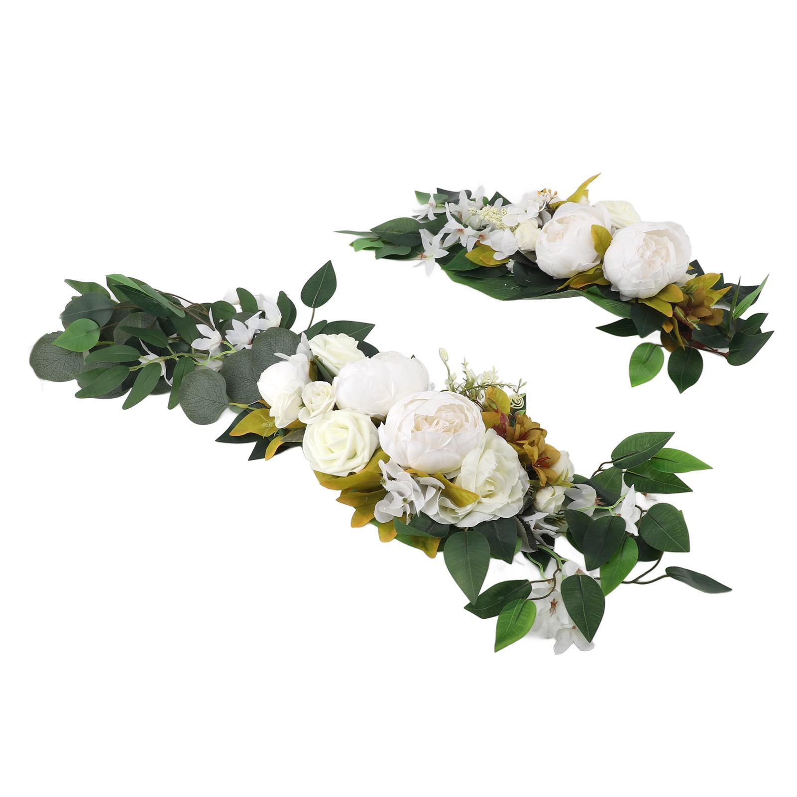 

Wedding Arch Draping Artificial Flower Multifunctional Wedding Welcome Signs Floral Decoration White білий