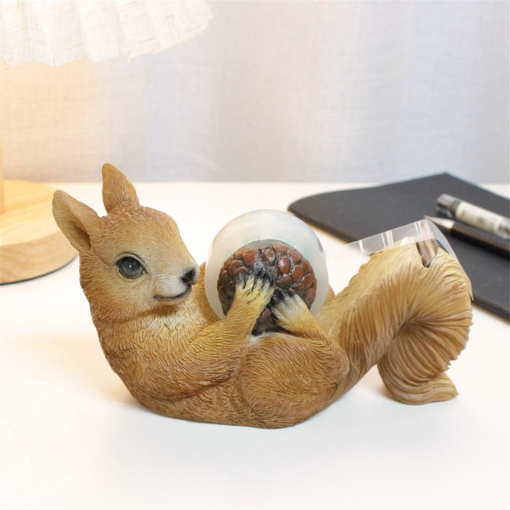 Cartoon Animal Tape Cutter Squirrel Tape Dispenser School Office Supplies Packaging Tape Cutter Tape Cutting Base