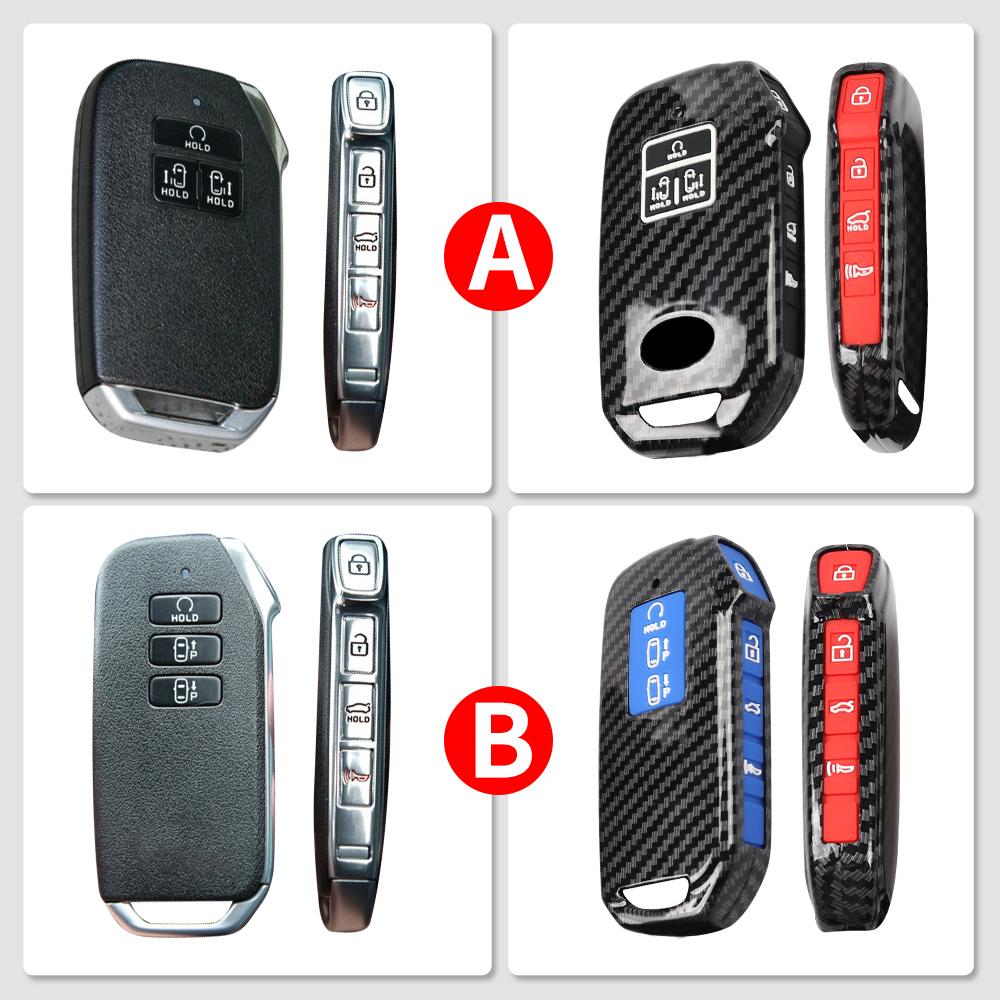ABS Car Key Case Cover For Kia K5 DLS GT Sorento 4 Carnival Sedona MPV   2022 Remote Fob Shell Accessories Car
