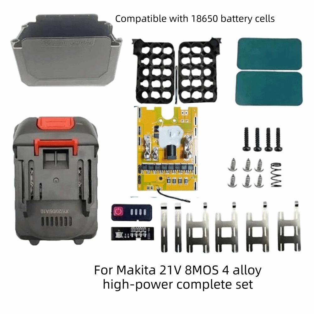 10/15/20 Core 18650 Battery Case 21V BMS Box Battery Storage Box for Makita Power Tools