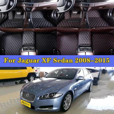 Almohadillas de pie de coche para Jaguar XF Sedan 2008-2015, accesorios para automóviles, almohadilla protectora, alfombrillas personalizadas para el suelo del automóvil, alfombra para automóvil