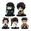 10 Style/Set Q Version Demon Slayer Sitting Ghost Doll Tanjiro Nidouzi Inosuke Zenizu Figure Action Figure Movie Model Toys Doll