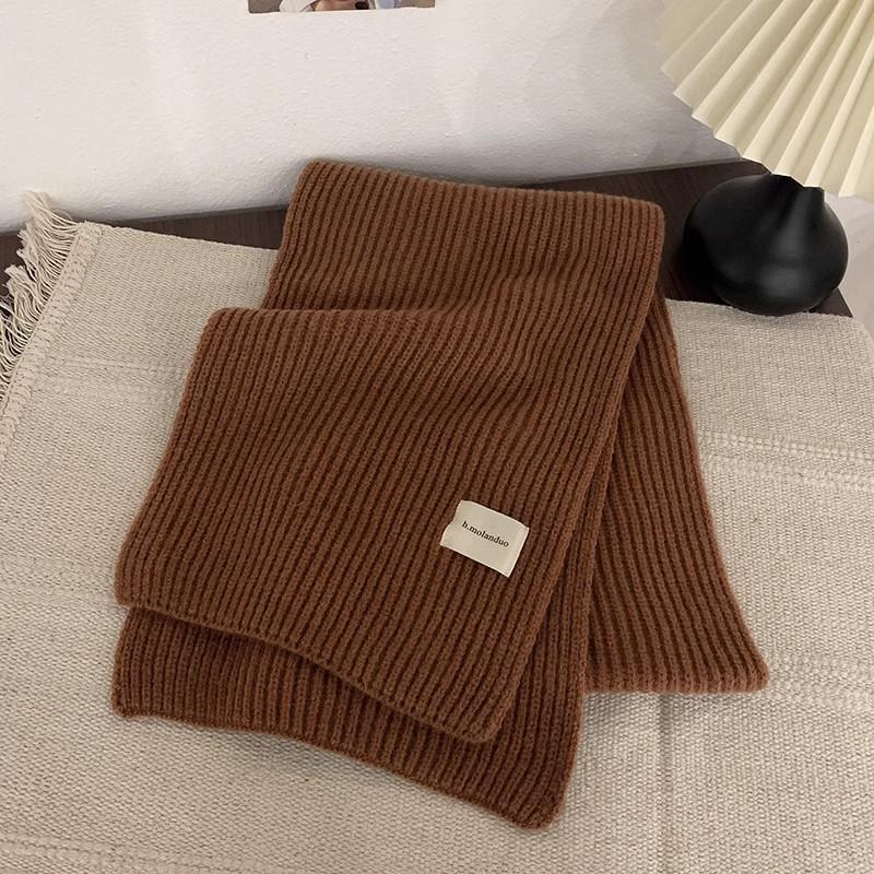 New red retro plaid Christmas scarf women's winter atmosphere green thickened warm couple scarf