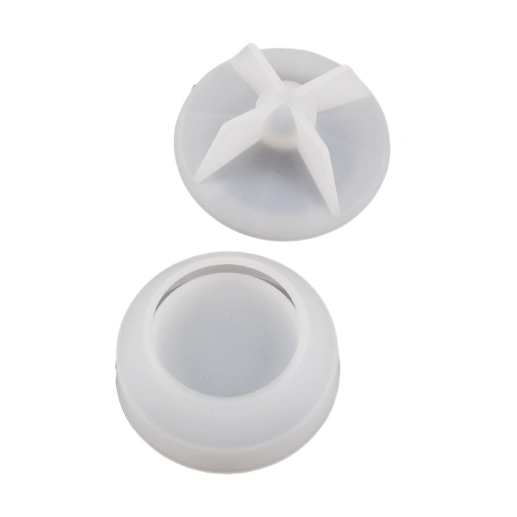 Moule en Résine Époxy Moules Boîte à Bijoux Forme Ronde Moules Contenant de Rangement Matériau Silicone Cadeau pour Amateur d'Artisanat DIY