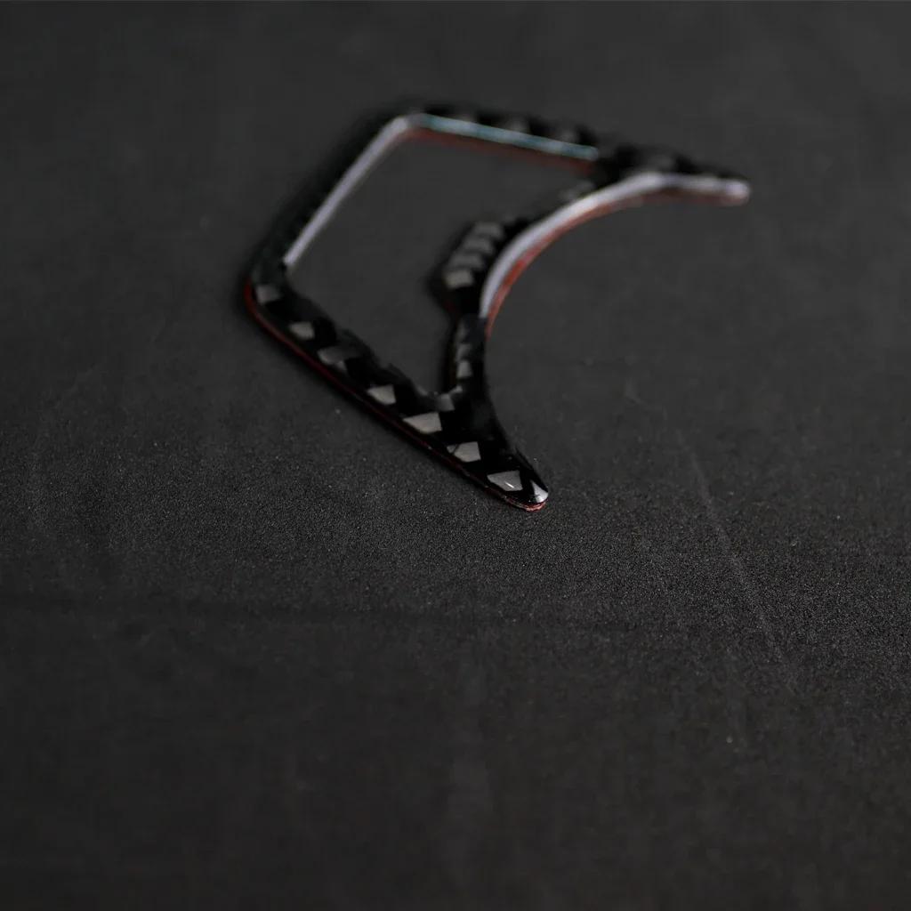 For Ford Mustang Headlight Switch Cover Trim Sticker Car Styling Interior Accessories 3D Carbon Fiber Protector Car Decals