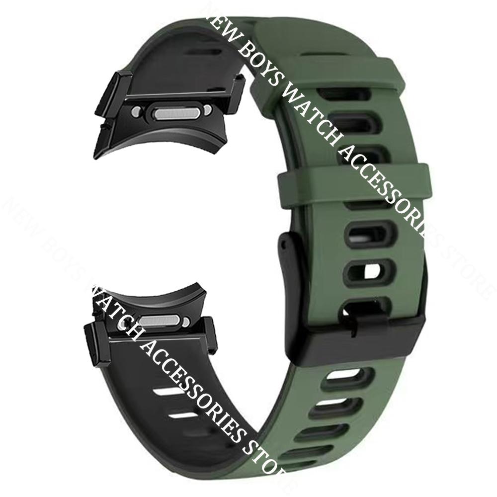 Quick Fit Silicone Strap Correa for Samsung Galaxy Watch 4/6 Classic 47mm 43mm 4/5/6 40mm 44mm No Gaps Bracelet Watch Band