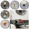 Non-Ticking 8 Inches Wall Clock Quartz Silent Movement Mute Clock Fashion Geometric Design Hanging Watch Kitchen
