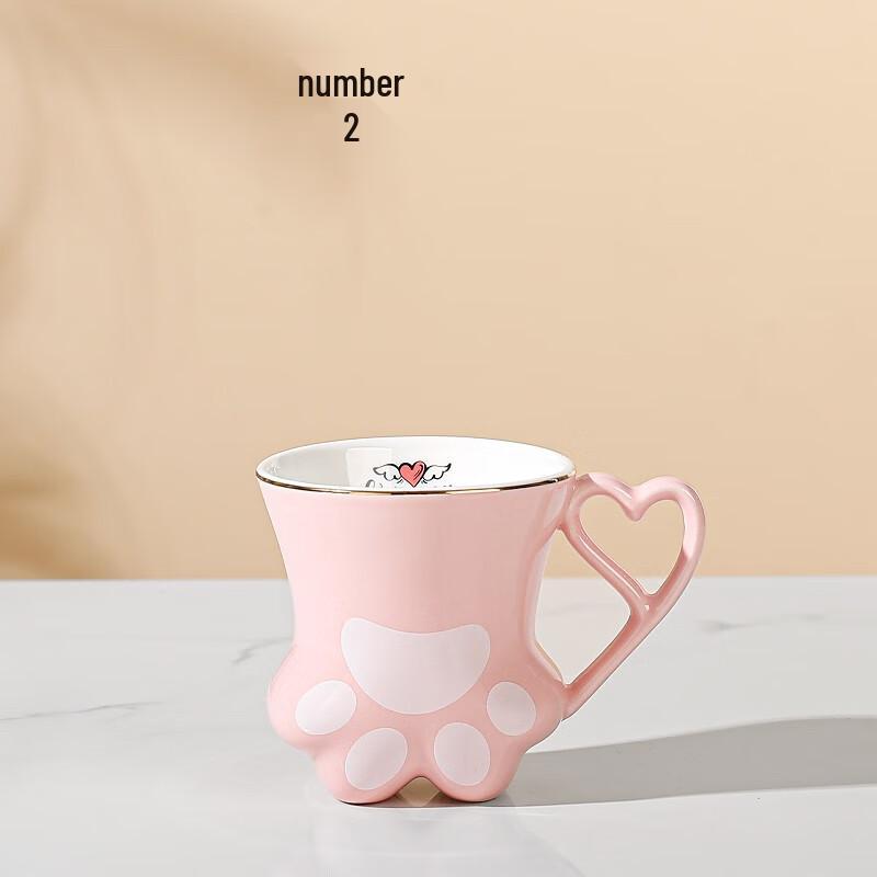 Creative Cat Claw Ceramic Mug with Customizable Logo E411
