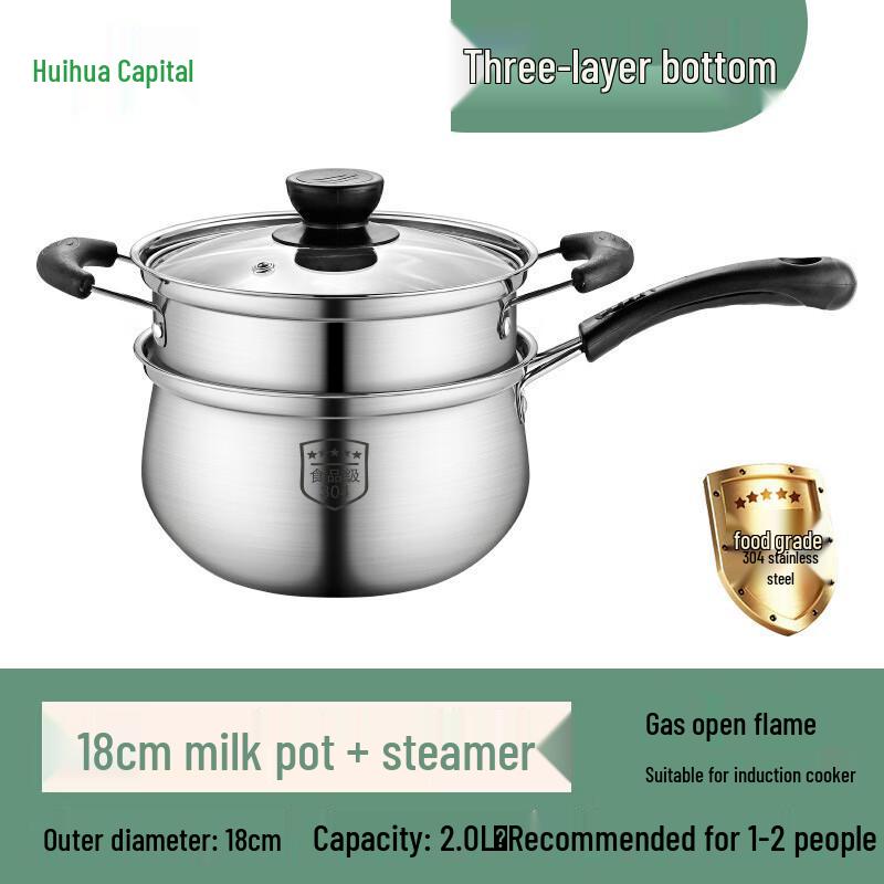 HUIHUADU 304 Stainless Steel Milk Pot