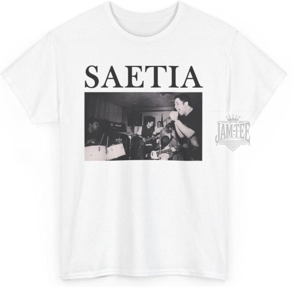 Saetia T-Shirt, 90 Post-Hardcore, Music Punk Gothic Unisex Tee S