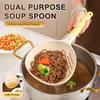 2in1 Heat-Resistant Kitchen Gadget Large Size Soup Ladle with Draining Feature Long Handle option of 1/2/3/5PCS