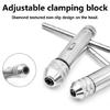 2Pieces High Strength Tap Wrench Set Adjustable Size 3-12mm Long Lifes Steel Suitable For Mechanical And Household Tasks
